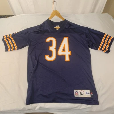 Camiseta de futebol americano Reebok Walter Payton #34 Chicago Bears masculina GG NFL - Imagem 1 de 4
