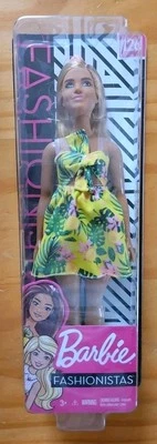 芭比时尚娃娃 #126 热带礼服金发曲线身体新品 — 第 1/4 张图片