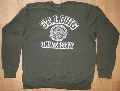 Moletom Champion 1960’s Crewneck Saint Louis University tamanho M (verifique) tem desgaste - Imagem 1 de 4
