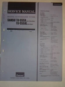 Sansui Service Manual~TU-S55X/S55XL Tuner~Original - Bild 1 von 1