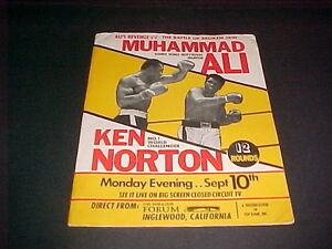 1973 MUHAMMAD ALI VS KEN NORTON PRESS KIT