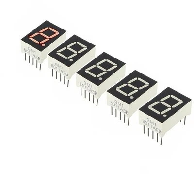 20pcs Red 7 Segment 0.5'' LED Display Digital Tube Common Anode 1 Bit  - Image 1 of 4