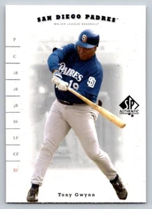 2001 SP Authentic #76 Tony Gwynn San Diego Padres - Picture 1 of 2