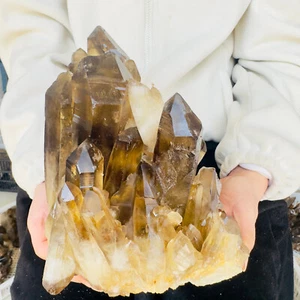 12,9 Pfund natürlicher schwarzer Rauchquarz Kristall Cluster Mineral Probe 5880 g - Bild 1 von 13