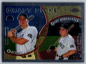 1999 TOPPS CHROME BASEBALL 442 DRAFT PICKS MATT HOLLIDAY / WINCHESTER RC - Picture 1 of 4