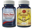 Diuretic Water Away Fluid Balance & Yacon Root Weight Loss Dietary Supplements