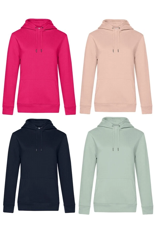 B&C Queen Damen Hoodie Kapuzenpullover Sweater XL-3XL große Größen - Bild 1 von 1