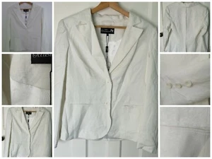 Papaya White Linen Blazer Size 14✨ - Picture 1 of 8