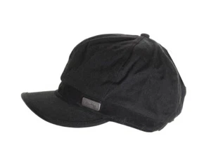 Nuevo Para hombres Oakley Gamuza Forrado Cabbie Gorra Sombrero Negro M/L 58cm-59cm Metal Logo - Imagen 1 de 3