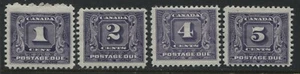 Canada 1930 1 cent to 5 cents Postage Due mint o.g. - Picture 1 of 1