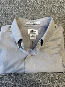 L.L. Bean Long Sleeve Button Up Wrinkle Resistant Shirt Size 16.5-32 Striped - Picture 1 of 8
