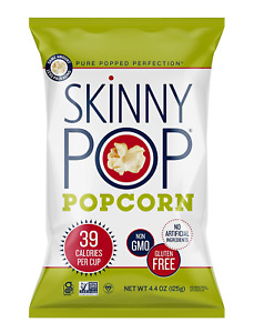 Skinnypop Original Popcorn 4.4Oz Grocery Size Bags Skinny Pop Healthy Snacks