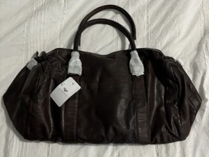 LUXORERIA ECHTLEDER REISETASCHE ~ BRAUN ~ NEU MIT ETIKETT - Bild 1 von 11