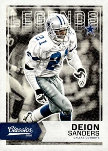 2016 Panini Classics #112 Deion Sanders Puste tył - Zdjęcie 1 z 2
