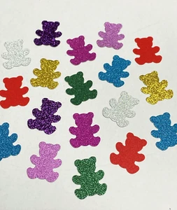 OSOS DE PELUCHE BRILLANTES FORMAS TARJETA FABRICACIÓN DE TARJETAS x 40 - Imagen 1 de 3