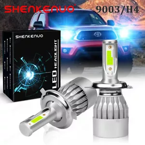 2X 9003 H4 LED Headlight Bulb Ice Blue 11000LM for Toyota Tacoma 2000-2015 8000K - Foto 1 di 16