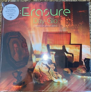 ERASURE DAY-GLO GREEN COLORED VINYL LP LIMITED IMPORT SEALED MINT - Picture 1 of 2