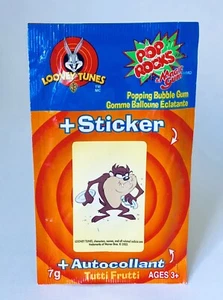 Vintage 2001 TAZ DEVIL Pop Rocks & Magic Gum candy container bubble LOONEY TUNES - Picture 1 of 4