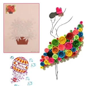 8Pcs 16 Pattern Quilling Paper Set For Home Decoration FER - Picture 1 of 12