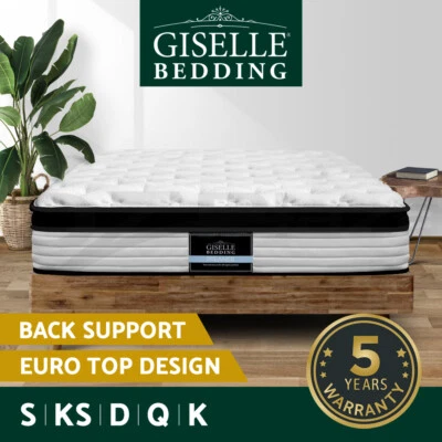 Giselle Mattress QUEEN DOUBLE KING SINGLE Bed Euro Top Spring Foam Medium Firm - image 1 of 4