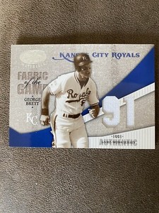 2004 Leaf Certified Materials Fabric of the Game Position #ed 50/91 George Brett