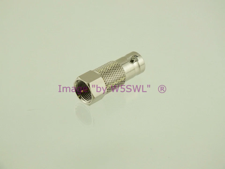 BNC Female to F Type Male RF Radio Adapter Connector by W5SWL - Image 1 of 1