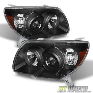 For Black 2006-2009 Toyota 4Runner Replacement Headlights lamps 06-09 Left+Right