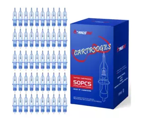 50PCS Mixed Tattoo Cartridge Needles 10PCS Each of 1003RL 05RL, 07RL, 09RL, 11RL - Picture 1 of 7