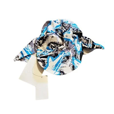 Sombrero de Sol Infantil Feliz con Solapa Talla S 3-6Mos Patrón de Tiburón UPF 50+ Azul Nuevo con Etiquetas Foto 1 de 4