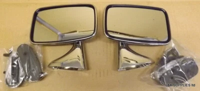 CLASSICI MINI SPECCHIETTI PORTA CROMATI (COPPIA DI) - VETRO PIANO - TEX - M68990/M68991 - Immagine 1 di 2