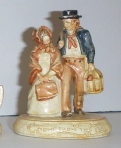 Vintage Sebastian Miniatures Home From The Sea Copyright 1970 beschriftet und signiert - Bild 1 von 3