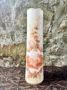 Antique Art Nouveau Hand Painted Opaline Vase c.1890 - Picture 1 of 18