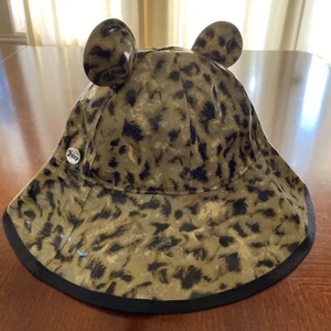 JUICY COUTURE Rain Hat Cheetah Animal Print Bucket CAP S M KIDS NEW Waterproof - Picture 1 of 1