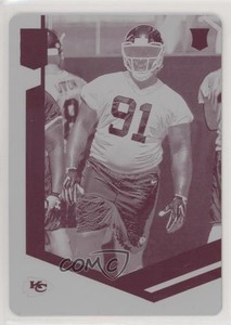 2018 Donruss Elite Printing Plate Magenta 1/1 Derrick Nnadi #123 Rookie RC 0c3