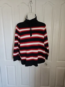 Tommy Hilfiger Mujeres Manga Larga Pullover Corbata Capucha Cuello Rayas Suéter - XXL - Imagen 1 de 7