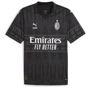 PUMA AC MILAN X PLEASURES 4TH 776066-01 AUTHENTIC ORIGINAL SOCCER JERSEY - Picture 1 of 6