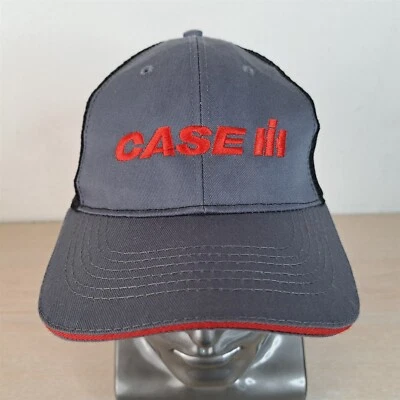 CASE IH 可调式小背包卡车司机/网帽/帽子,灰色,户外/农业 — 第 1/4 张图片