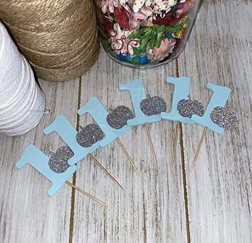 Маленькая тыква мальчик первый день рождения Cupcake toppers еда выбирает ребенка душа вечеринки - Изображение 1 из 1