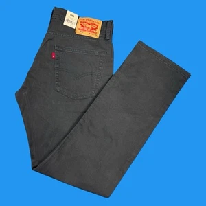 Pantalones de mezclilla Levi's 513 para hombre talla 33x32 ajustados calce recto elásticos grises 5 bolsillos - Imagen 1 de 24