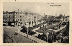 Cartolina Cottbus in der Niederlausitz, Kaiser Wilhelms Platz - 4073519 - Foto 1 di 2