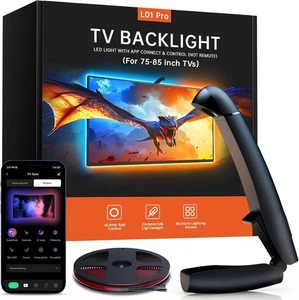 TV Lights That Change with Screen, 18ft Cuttable LED Backlight for 75-85 Inch... - Picture 1 of 8