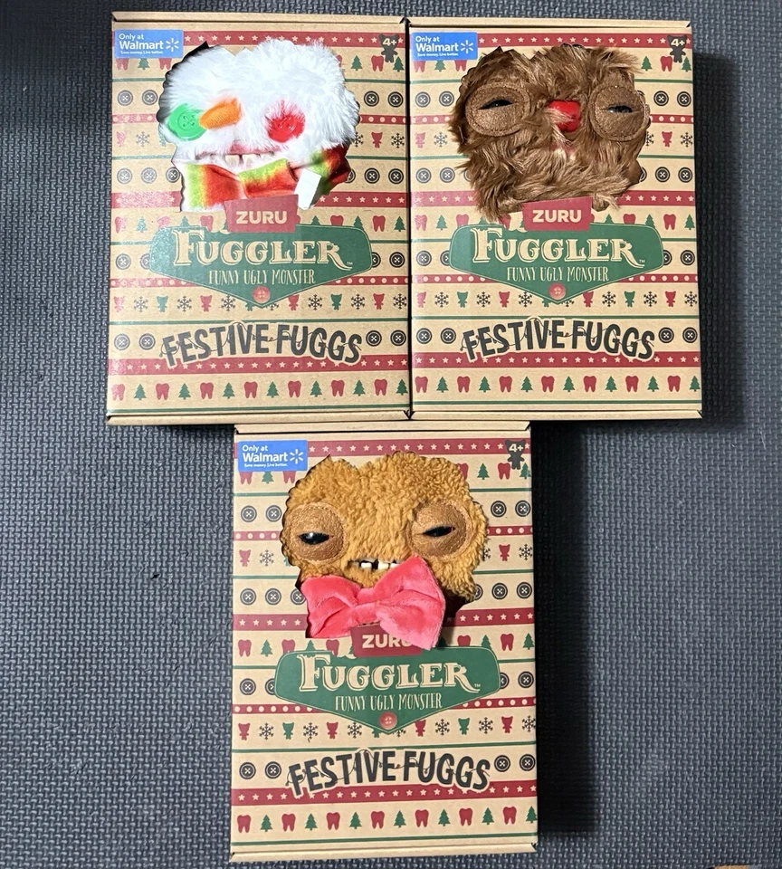 Festive Fugglers 3 piezas sellado de fábrica nuevo combo envío extremadamente rápido Foto 1 de 1