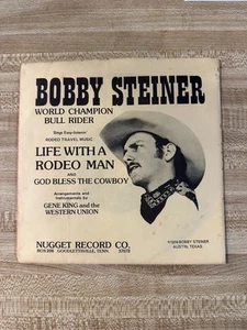 1974 Bobby Steiner World Champion Bull Rider Life  With A Rodeo Man Record - Picture 1 of 5