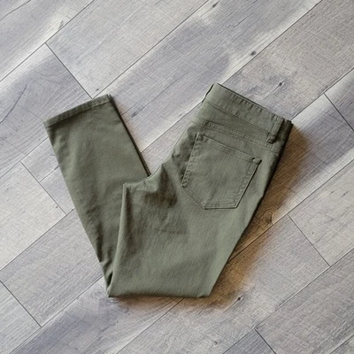 Jeans Under 510 30x26 Verde Prenda Teñida Elástica Slub Denim Cónico 5 Bolsillos Foto 1 de 4