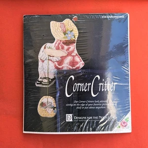 DESIGNS FOR THE NEEDLE CROSS STITCH KIT:  CORNER CRITTER SUNBONNET SUSIE   SL - Picture 1 of 2