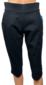 Columbia Womens Size Small Black Capri UPF 50 Active Fit Anytime Casual Pant New - Picture 1 of 12