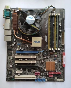 Asus P5B Deluxe Mobo with Core2 Duo E8500 3.16GHz CPU and 4GB RAM Test OK! 742 - Picture 1 of 9