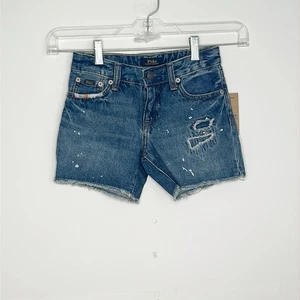Girls Polo Ralph Lauren Denim Shorts Size 7 - Picture 1 of 7