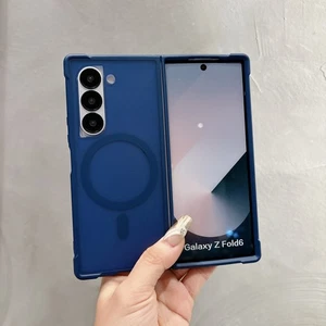 For Samsung Galaxy Z Fold 6/5/4 Shockproof Matte Magnetic Wireless Charging Case - Picture 1 of 12