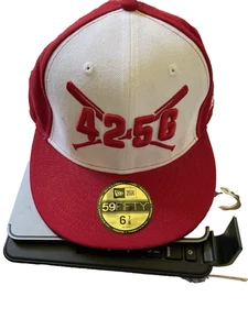 Baseballkappe 4256 Hit King Pete Rose 59FIFTY rot & weiß Herren Größe 6 7/8 - Bild 1 von 9